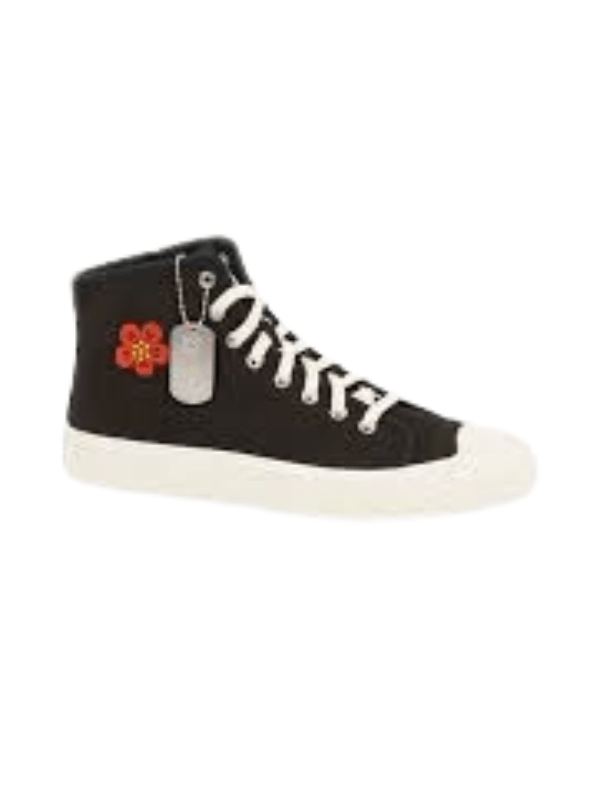 Kenzo Sneaker Boot Flower Logo Black