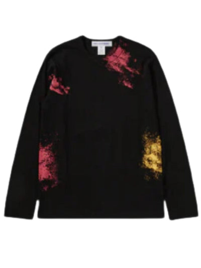 Comme Des Garcons Sweater Splatter Yellow-Red-Black