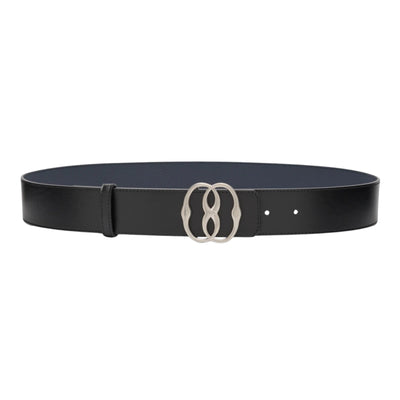 Bally Belt Buckle Logo Silver-Black