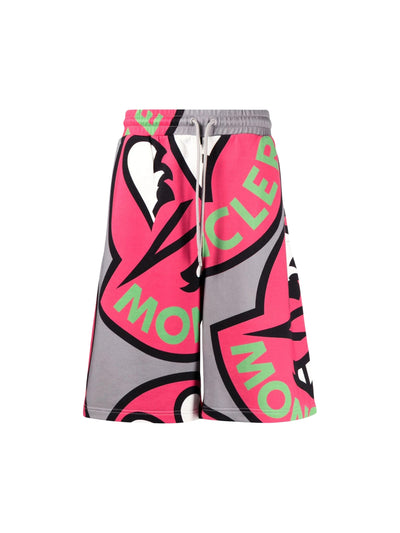 Moncler Shorts Graphic Grey