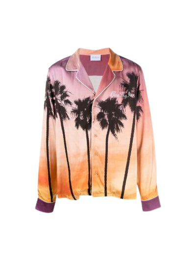 Blue Sky Inn Shirt Ls Sunset Palms Multi-Colour