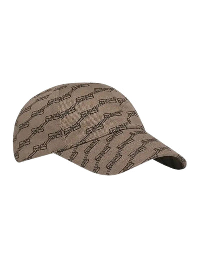 Balenciaga Cap Allover Bb Khaki