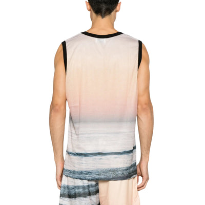 Blue Sky Inn Tank Sunset Palm Multi Colour