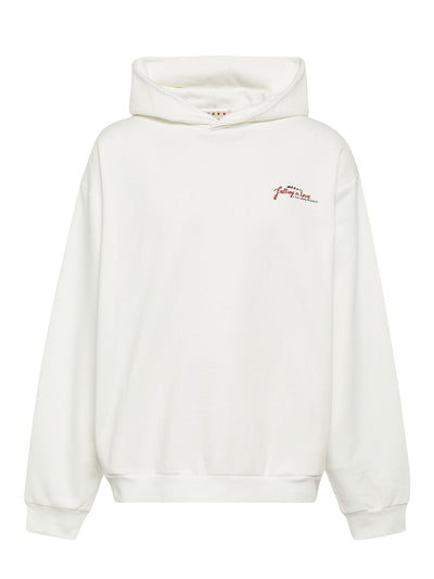Marni Hoodie Logo White