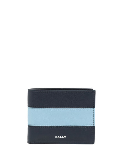 Bally Wallet Multi Colour Powder Blue/Blue