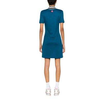 Kenzo Dress Side Flower Red-Blue