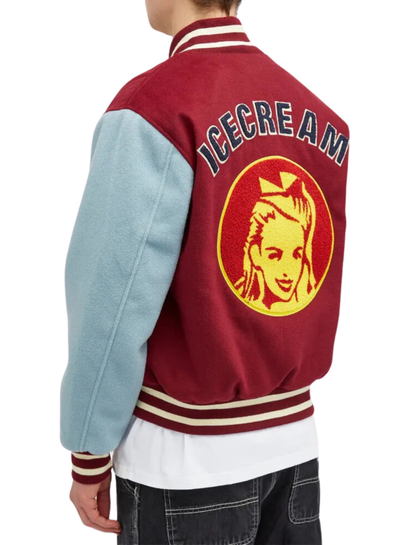 Ice-Cream Jacket Diner Team Varsity Burgundy