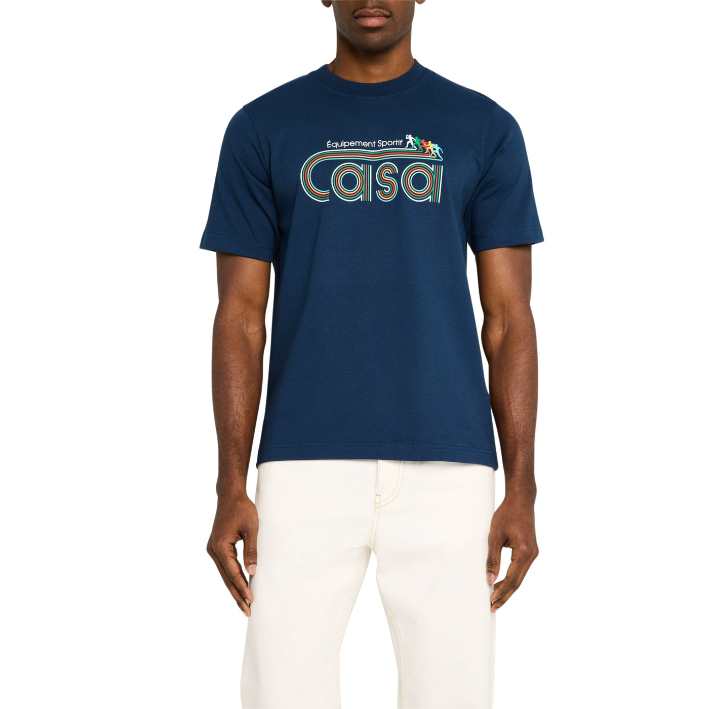 Casablanca T-Shirt Equipment Sportif Navy