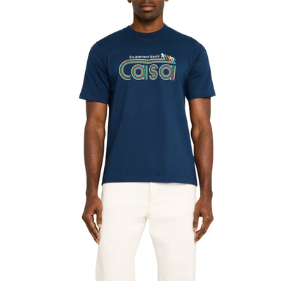 Casablanca T-Shirt Equipment Sportif Navy