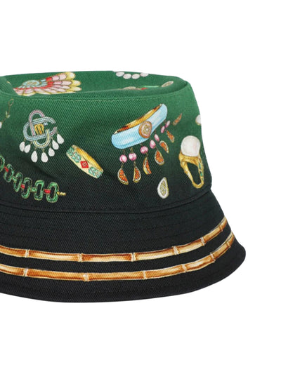 Casablanca  Bucket Printed Denim Blue