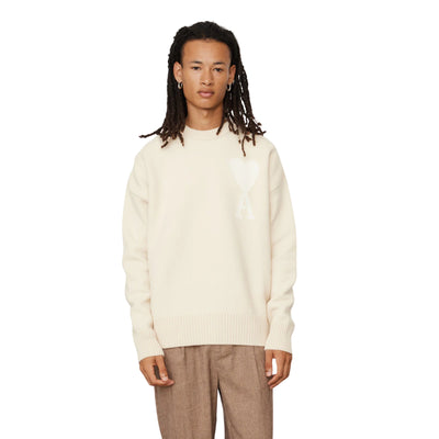 Ami Sweater De Coeur Logo Vanilla