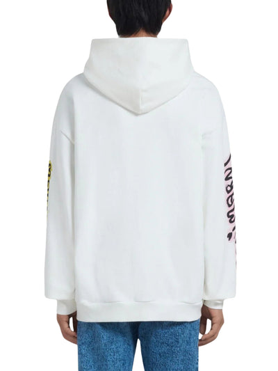 Marni Hoodie Graffiti Logo White