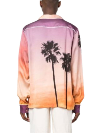 Blue Sky Inn Shirt Ls Sunset Palms Multi-Colour