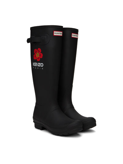 Kenzo Boot Hunter Logo Black