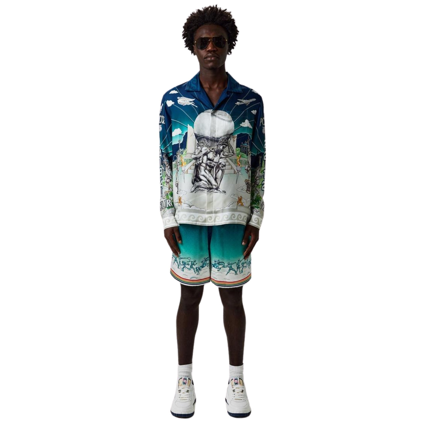 Casablanca Shorts Drawstring La Deesse Du Stade