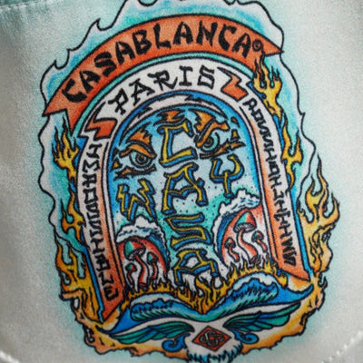 Casablanca Shorts Casa Way Skate White-Blue