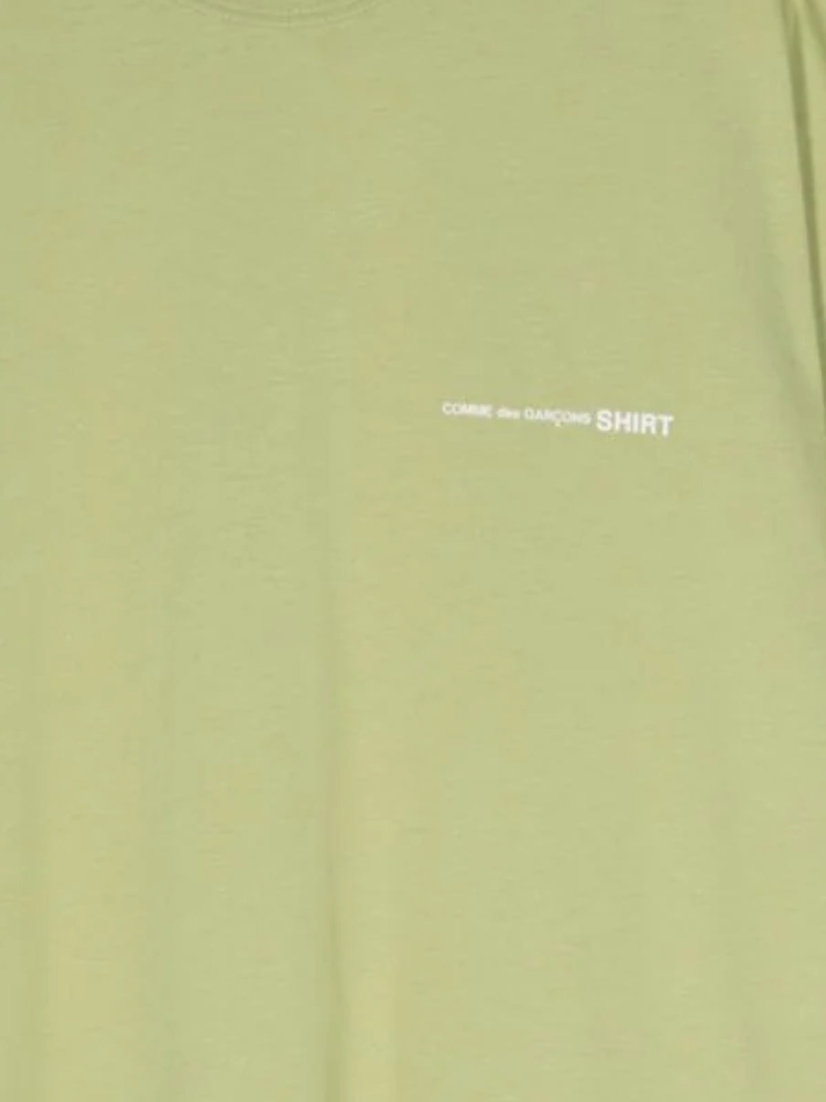 Comme Des Garcons T-Shirt Oversized Logo Khaki