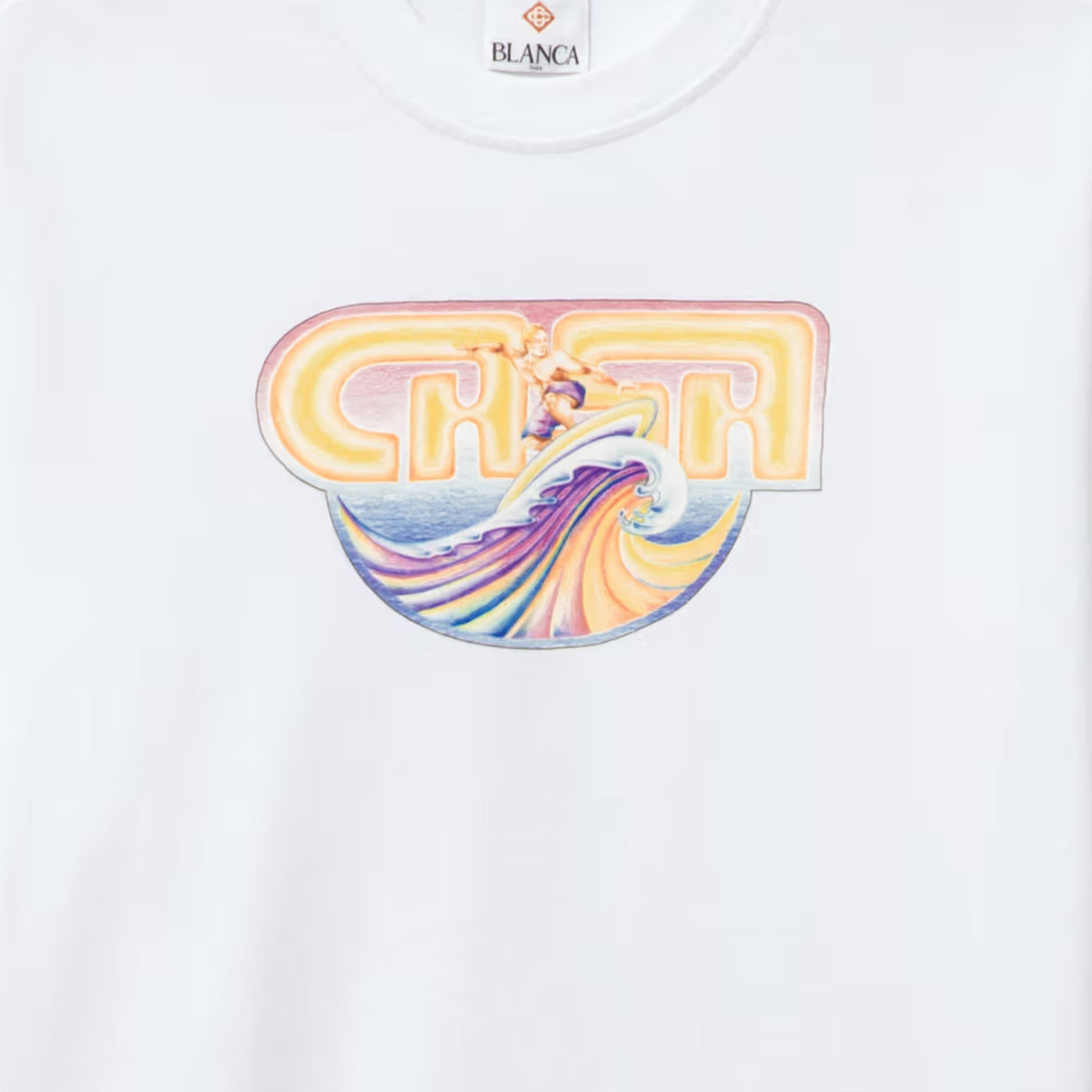 Casablanca T-Shirt Casa Surf White
