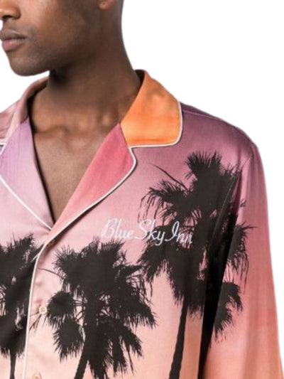 Blue Sky Inn Shirt Ls Sunset Palms Multi-Colour
