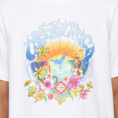 Casablanca T-Shirt Surf Trip White