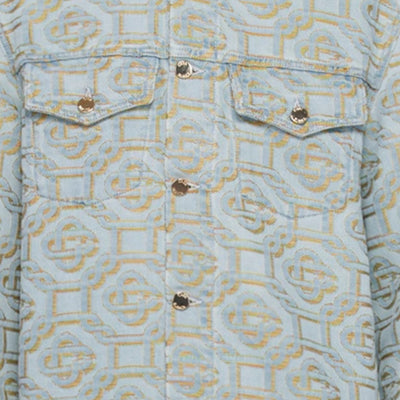 Casablanca Jacket Monogram Jacquard Denim