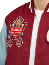 Ice-Cream Jacket Diner Team Varsity Burgundy