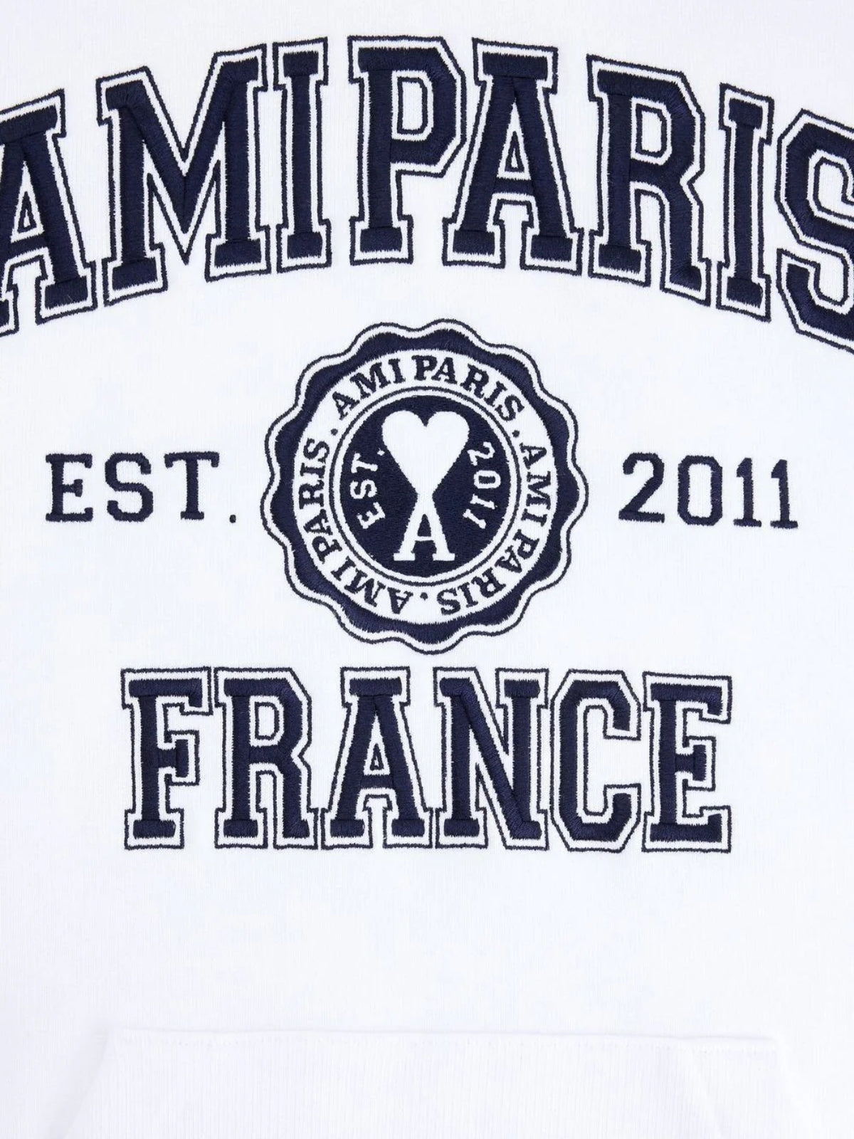 Ami Sweater Ami Paris Hoodie White