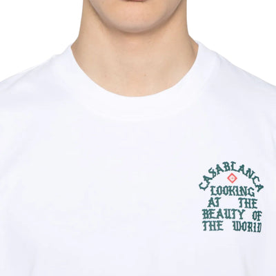 Casablanca T-Shirt Beauty Of The World White