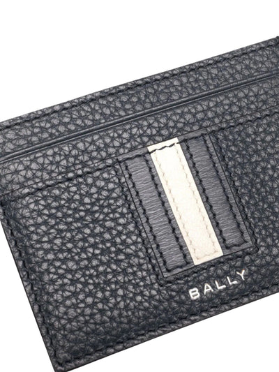 Bally Card-Holder Stripe White-Black