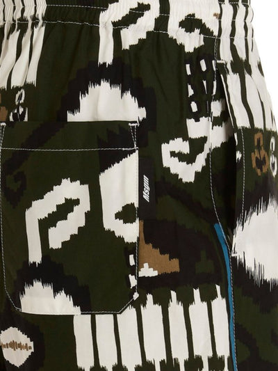 Msgm Shorts Bermuda Allover Print