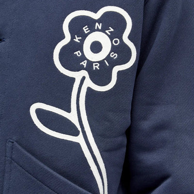 Kenzo Cardigan Butoon Down Flower Navy