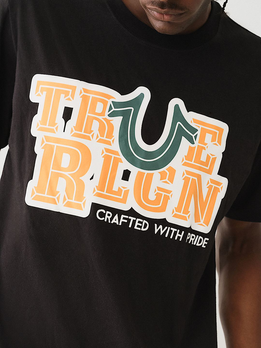 True Religion High Density T-Shirt Jet Black