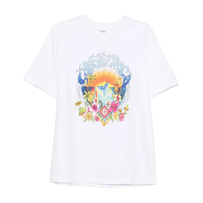 Casablanca T-Shirt Surf Trip White