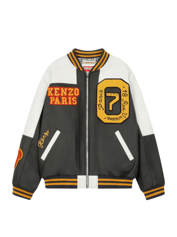 Kenzo Jacket Tiger Academy Logo Black-Yellow-White