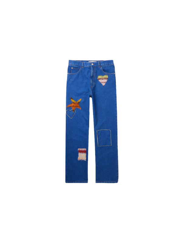 Marni Jeans Patchwork Blue