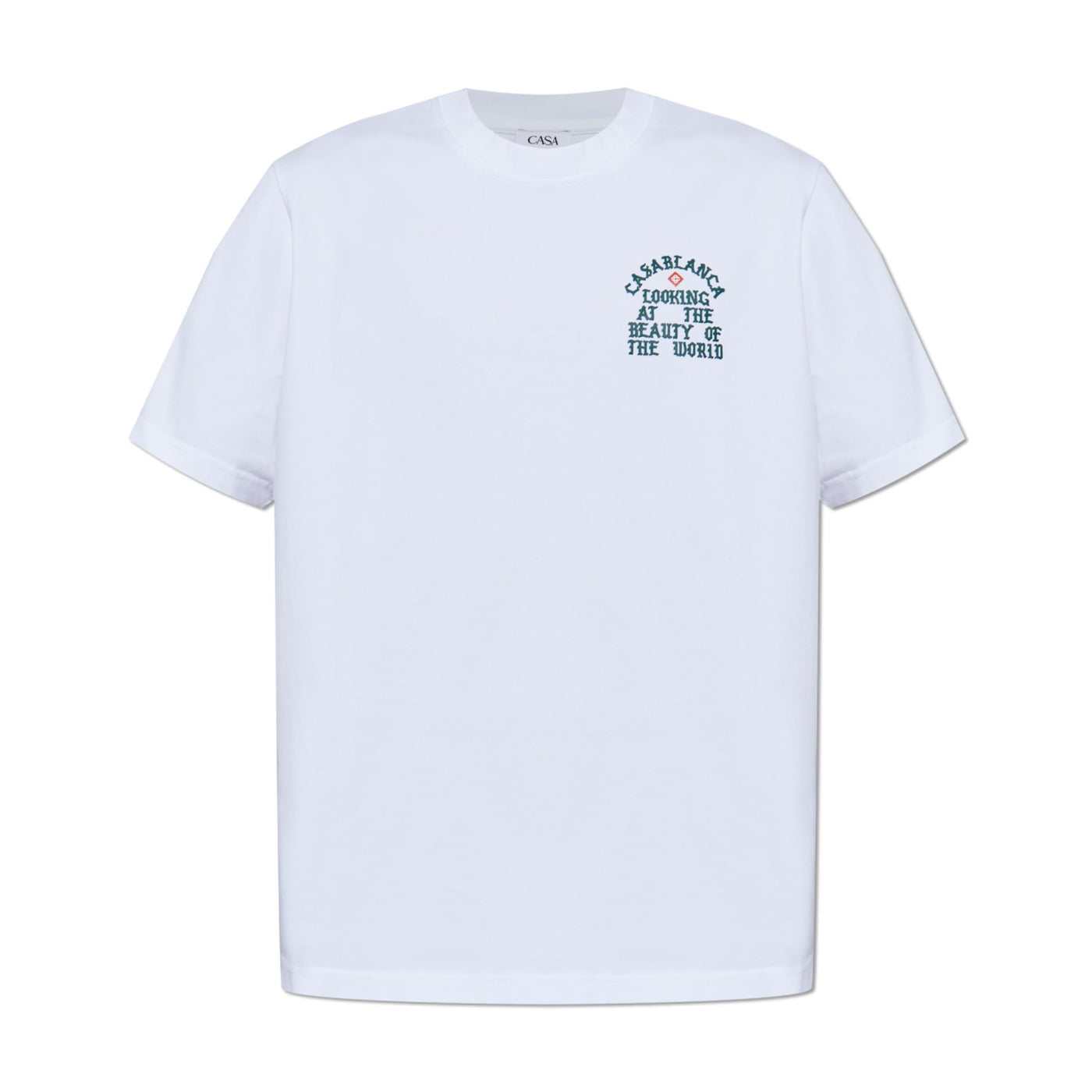 Casablanca T-Shirt Beauty Of The World White