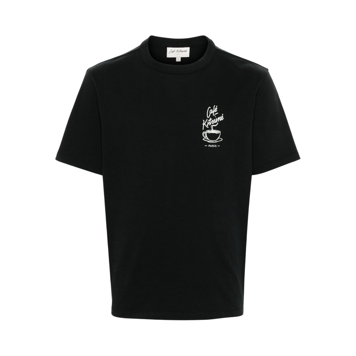 Cafe Kitsune T-Shirt Coffee Cup Relax Black