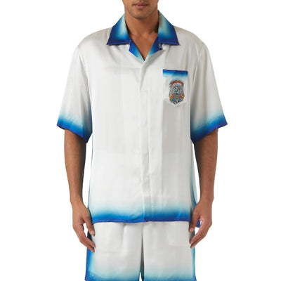 Casablanca Shirt Casa Way Skate White-Blue